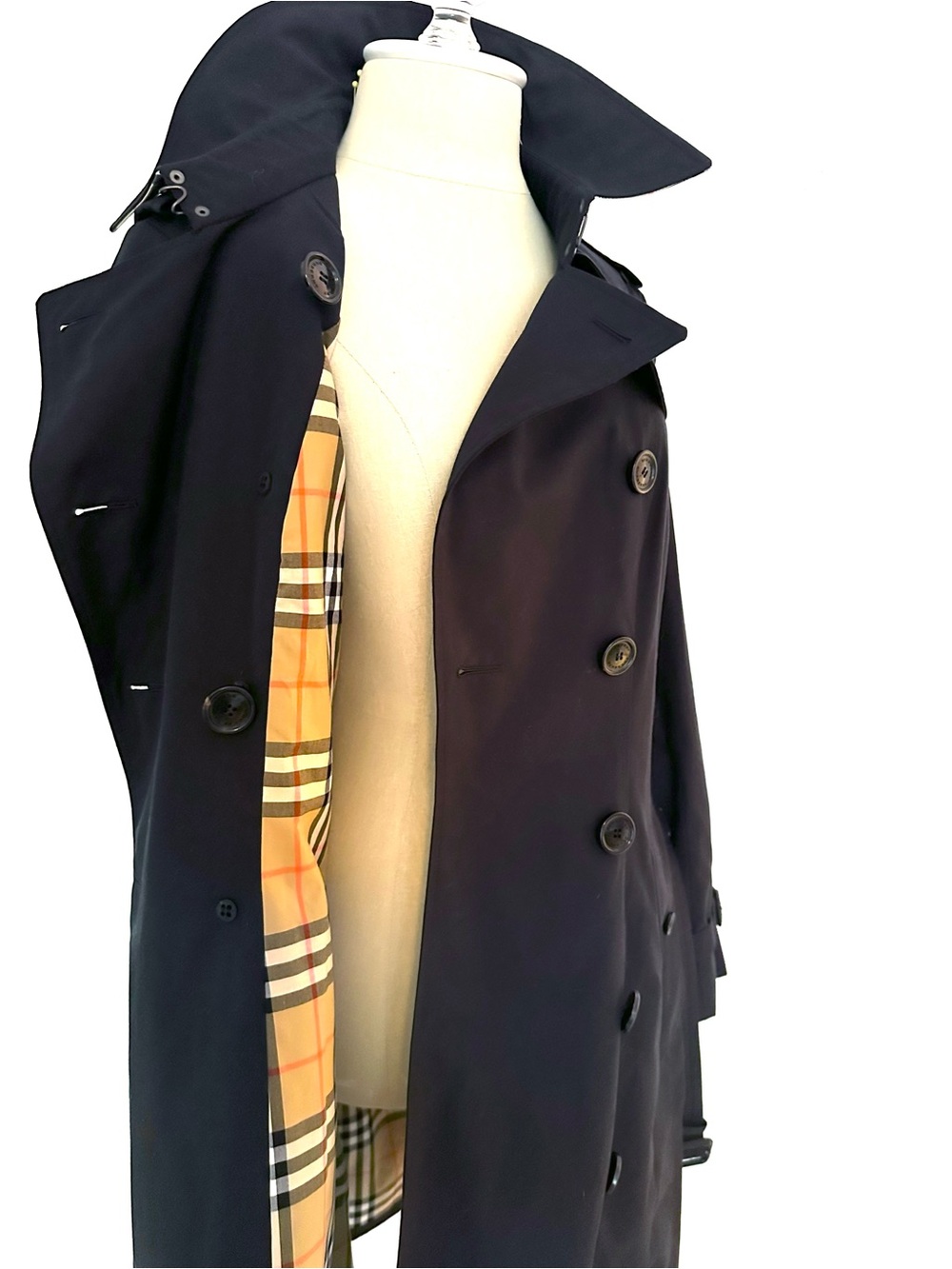 Burberry Chelsea Heritage Trench Black US Size 8 Medium NEW!!! Made in England - Picture 7 of 15
